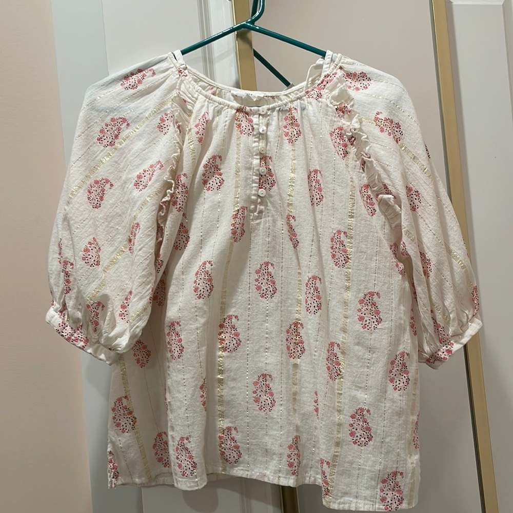 A Loves A Short Sleeve Blouse Size Med Worn Once
